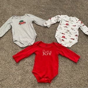 3 Pack Christmas Onesies